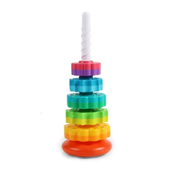 Baby Spinning Stacking Toys for Toddlers Ring Stacker(1 Set) - Picture 10 of 10